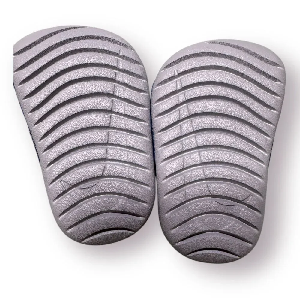Nike Unisex Kids Kawa BV1094-400 Blue Gray‎ Comfort Slip On Slide Sandal Size 2C